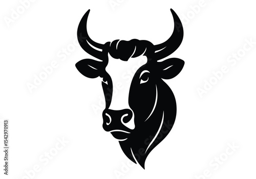 Dairy Bull Head Vector