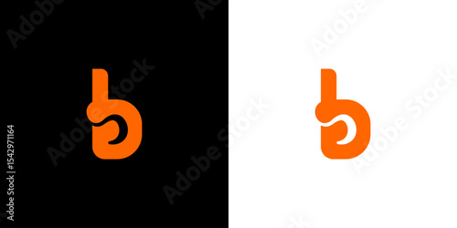 Creative Letter B Logo with Abstract, Illustration, Design Inspiration, Vector, Icon