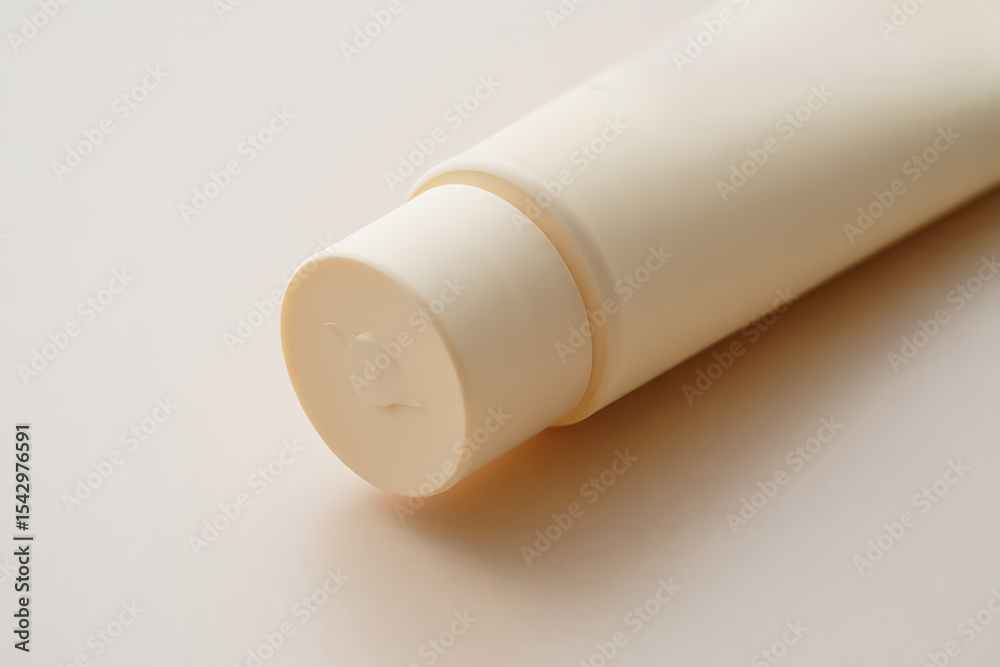 Cream Tube Packaging Mockup Beige Background Cream Tube Packaging Mockup Beige Background
