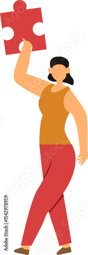 People With Puzzle Piece Element