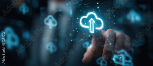 Cloud upload graphic interaction