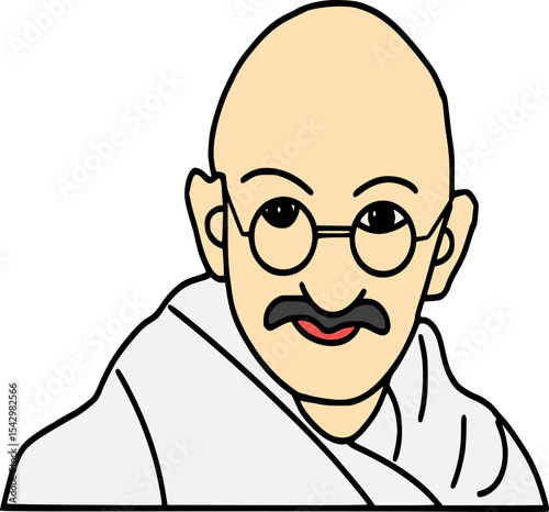 Mahatma Gandhi vector image