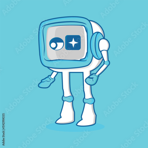 Cartoon Robot vector