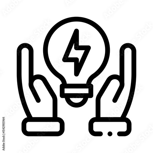 energy efficiency line icon