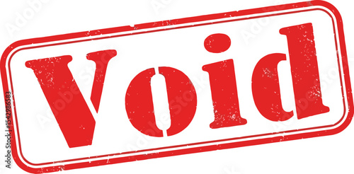 Red Void Stamp High-Resolution Graphic for Documents and Designs