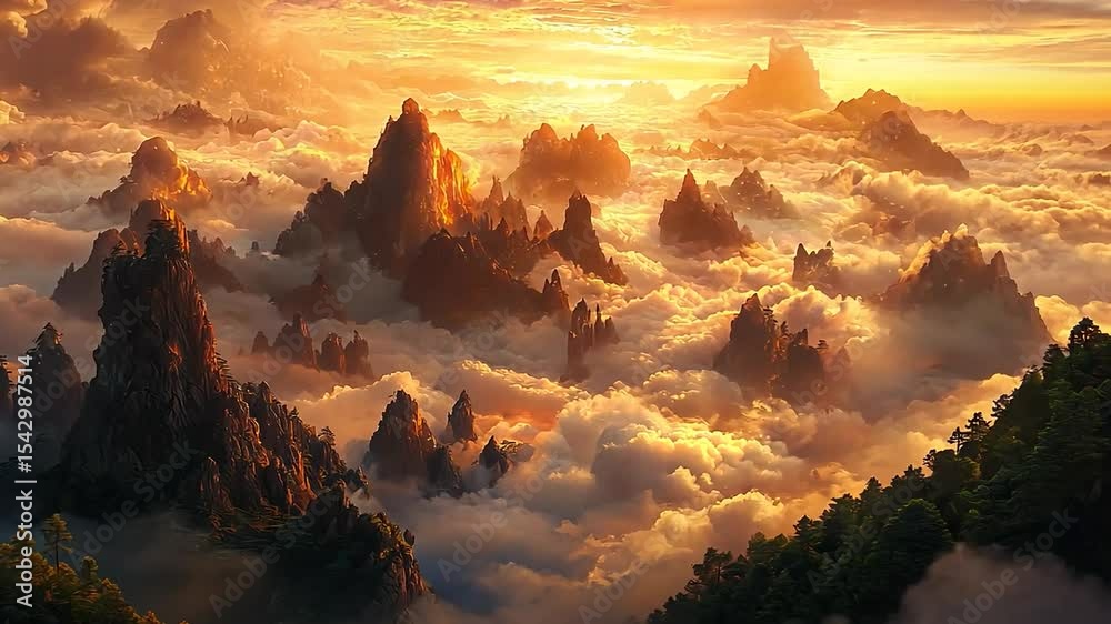 huangshan sea of clouds video
