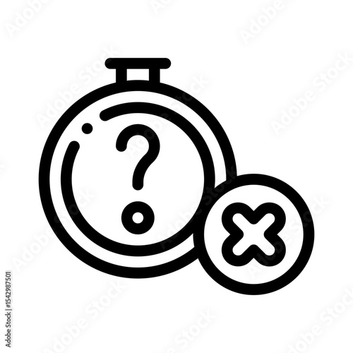 stopwatch line icon