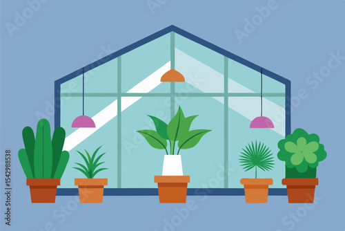 Indoor Greenhouse Cultivating a Thriving Garden of Plants