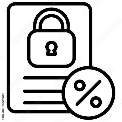 Fixed Interest Rate Icon