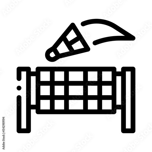 badminton net line icon