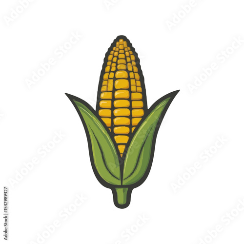 corn isolated on white background