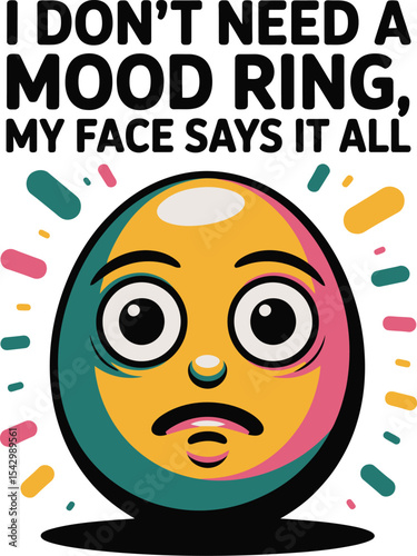 Mood Ring Alternative Expressive Emoticon Tshirt Idea
