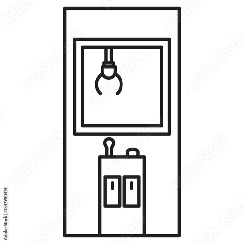Claw machine icon outline vactor