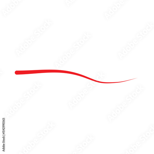 red ribbon on white background