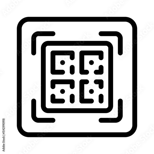 qr code line icon