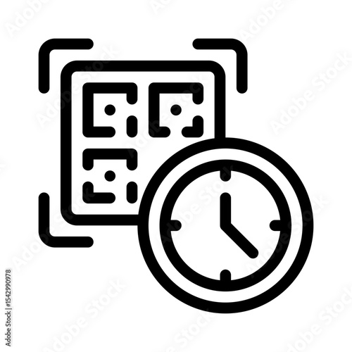 qr time line icon