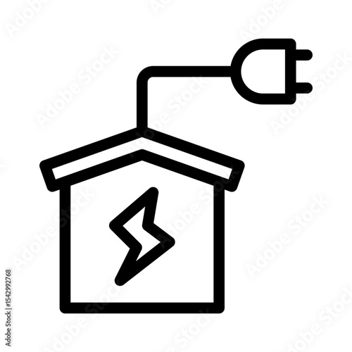 electricity line icon