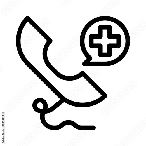 emergency call line icon