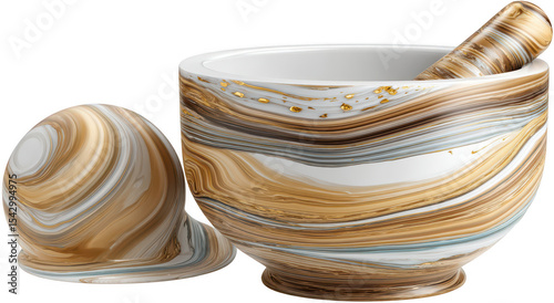 Marble Mortar & Pestle Set
