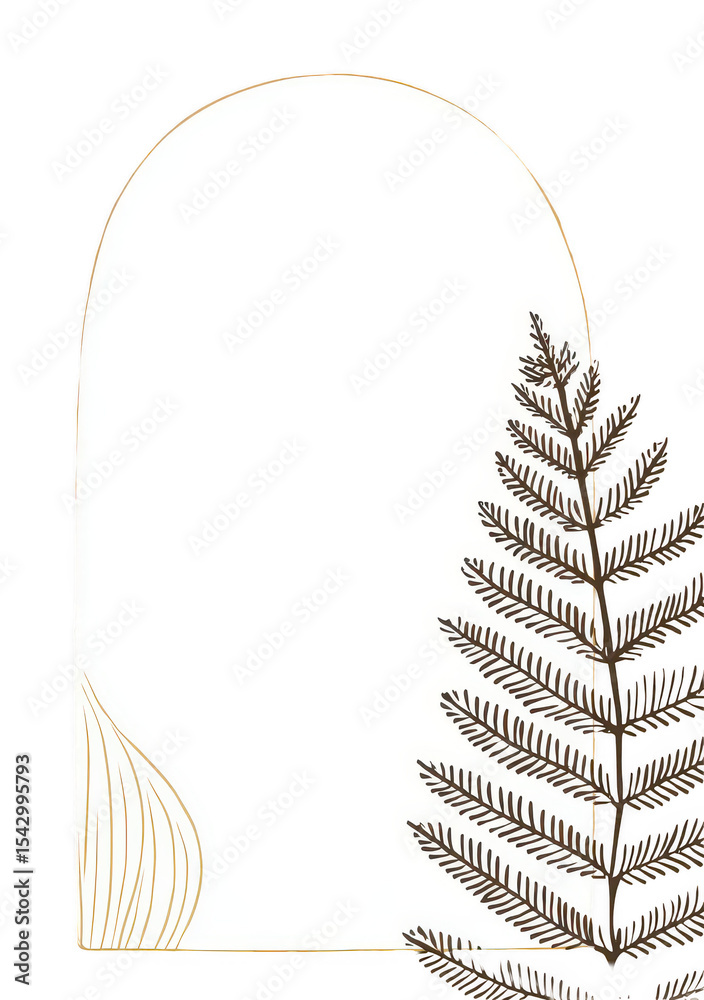 Obraz premium Botanical Arch Display Frame