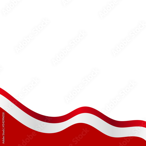 Indonesia Flag Footer