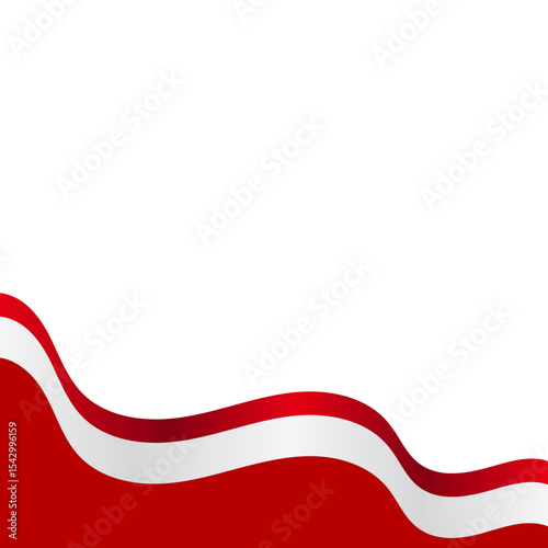 Indonesia Flag Footer