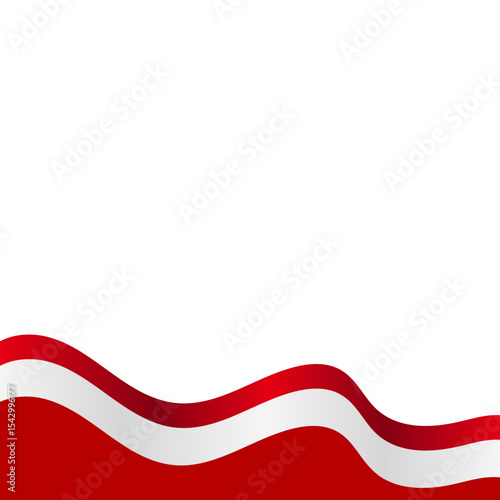 Indonesia Flag Footer