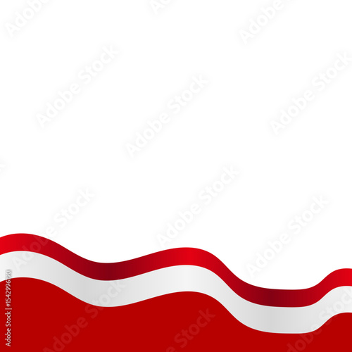 Indonesia Flag Footer