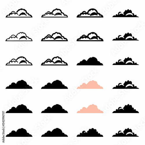 clould icon set 