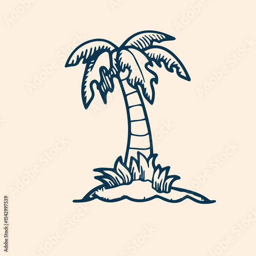 Illustrated collection of hand-drawn nautical elements featuring ships, lighthouses, anchors, compasses, sea animals, and maritime tools.