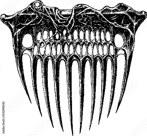 Dark Aesthetic Dithering Graphic Ekement