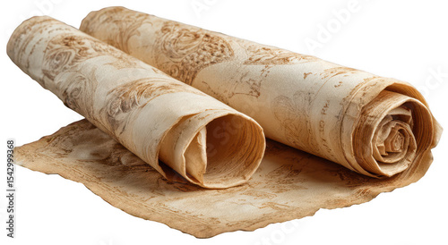 Antique Scrolls Historical Document