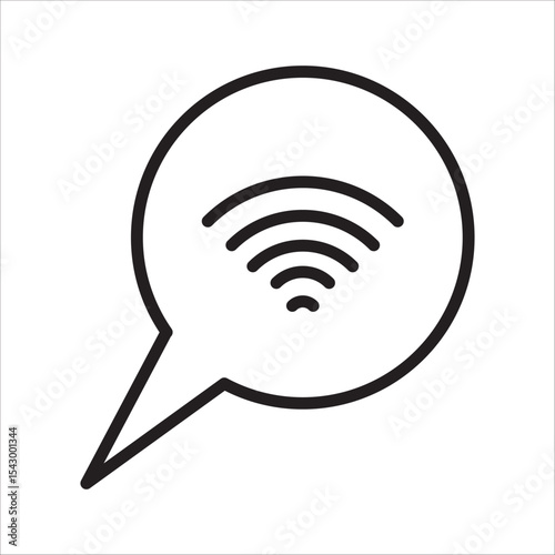 Contact icon outline vectoe