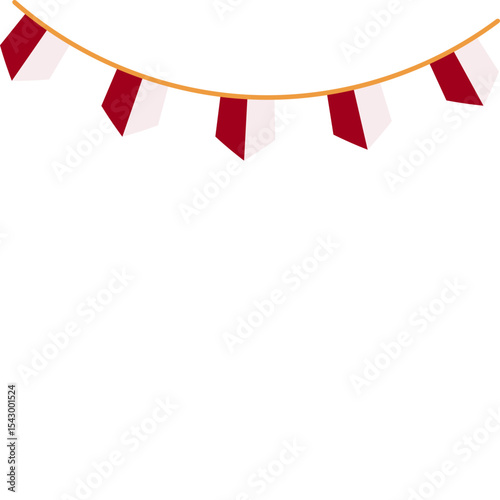 Indonesia Bunting Flag Decoration