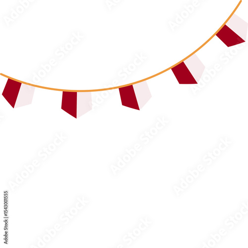 Indonesia Bunting Flag Decoration