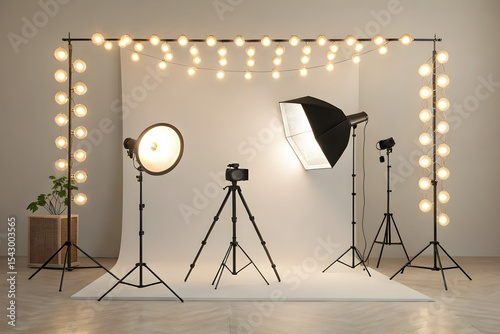 studio shot of a studio lighting