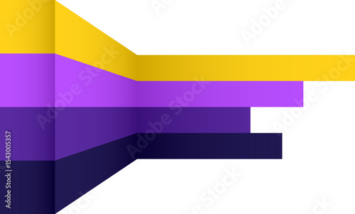 Abstract Non-binary Flag A modern interpretation of the non-binary pride flag, showcasing clean lines and vibrant colors to represent the non-binary community and their unique identities. 