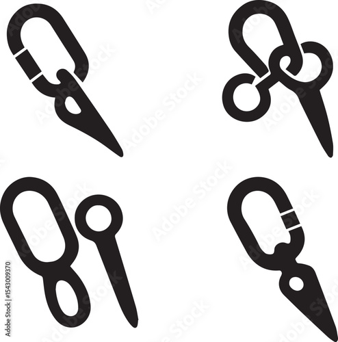 Rock Climbing Hook Vector | Mountaineering Gear Icon for Adventure and Safety