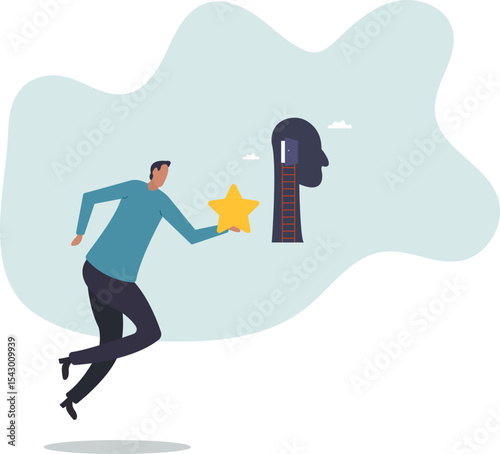 Brand recognition, marketing idea to launch ads and advertising, commercial trademark or brand loyalty,character for design.
