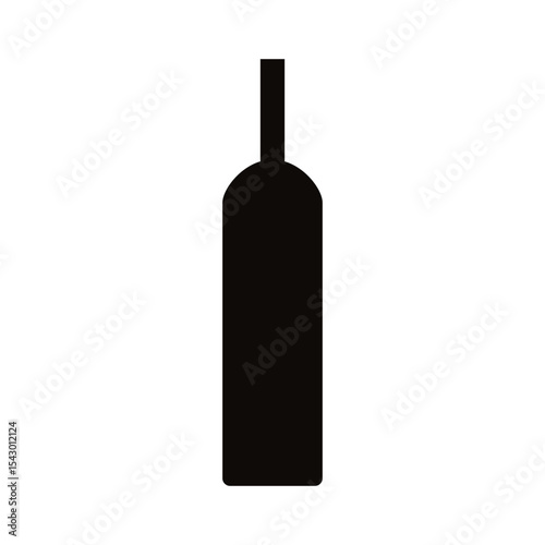 Bottle of alcohol icon vector. Bottle illustration sign. Alcohol symbol. Wine logo.