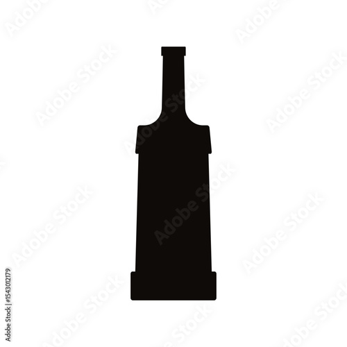 Bottle of alcohol icon vector. Bottle illustration sign. Alcohol symbol. Wine logo.
