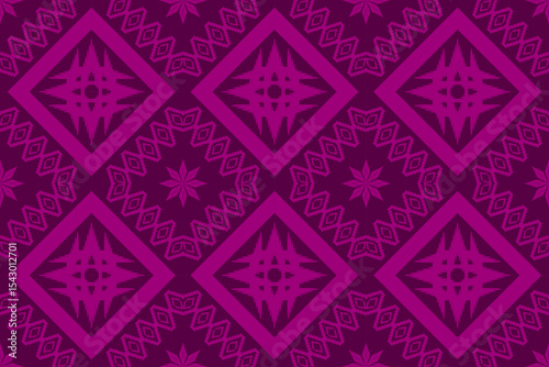 Ethnic Figure aztec embroidery style.Geometric ikat oriental traditional art pattern.Design for ethnic background,wallpaper,fashion,clothing,wrapping,fabric,element,sarong,graphic,vector illustration.