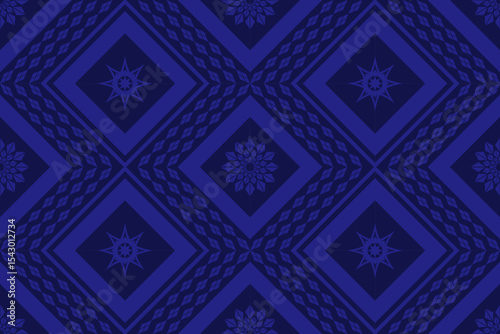 Ethnic Figure aztec embroidery style.Geometric ikat oriental traditional art pattern.Design for ethnic background,wallpaper,fashion,clothing,wrapping,fabric,element,sarong,graphic,vector illustration.