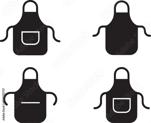 Apron Vector | Kitchen and Cooking Wear Icon Illustration