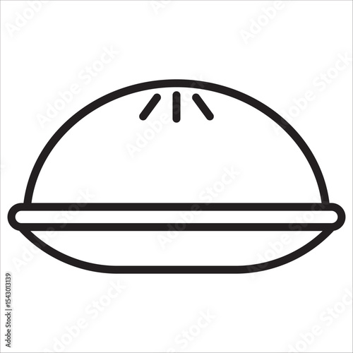 Dessert icon outline vector