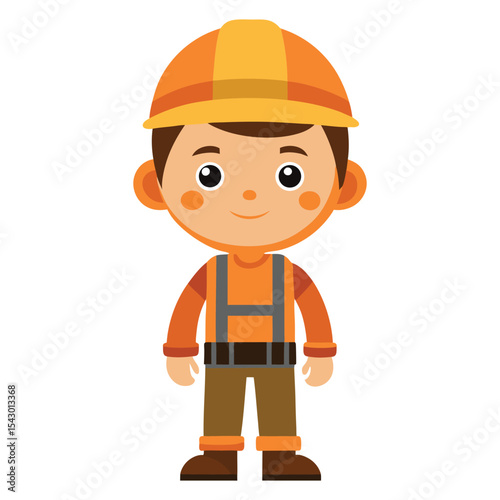 Construction worker kid