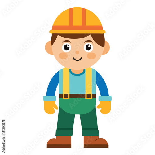 Construction worker kid