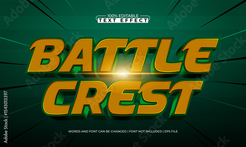 battle crest editable text effect with a knight and sword text style