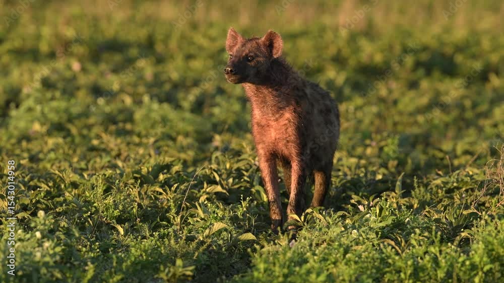 Hyena in the Vast Grasslands of Tanzania - Wildlife Footage Hyena in the Vast Grasslands of Tanzania - Wildlife Footage