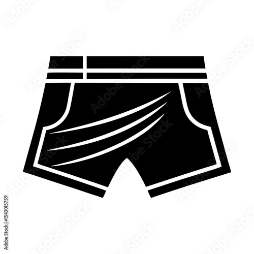 Muay thai shorts kickboxing trunks mma fightwear apparel gym training sport silhouette